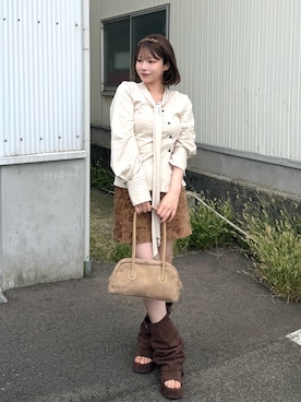 「loin nuit（ロワンニュイ）のアイテム」を使った、みおさん（レディース・159cm）の秋コーディネート