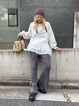 「CIAOPANIC TYPY（チャオパニックティピー）のアイテム（帽子）」を使った、shihoさん（レディース・161cm）の秋コーディネート