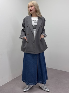 「GEVACO（ゲバコ）のアイテム」を使った、shihoさん（レディース・161cm）の冬コーディネート