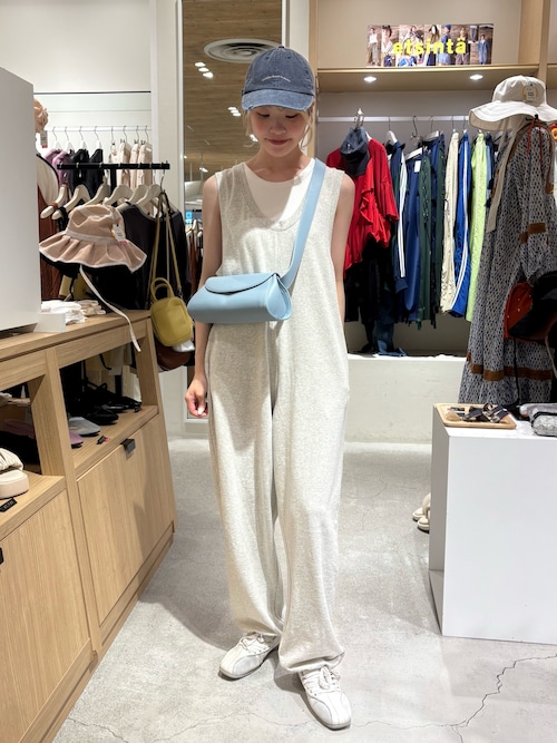 【willow】【新色追加】スラブ裏毛裾ドロストオールインワン