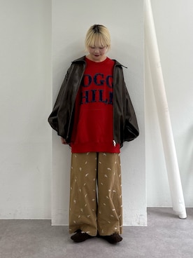 「CIAOPANIC TYPY（チャオパニックティピー）のアイテム（ブルゾン）」を使った、shihoさん（レディース・161cm）の秋コーディネート
