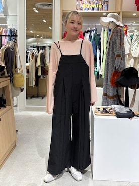 「アイテム（オールインワン・サロペット）」を使った、shihoさん（レディース・161cm）の夏コーディネート