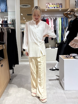 「アイテム（スウェットパンツ）」を使った、shihoさん（レディース・161cm）の夏コーディネート