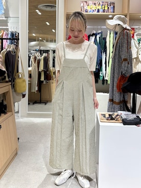 「アイテム（オールインワン・サロペット）」を使った、shihoさん（レディース・161cm）の夏コーディネート
