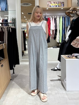 「アイテム（オールインワン・サロペット）」を使った、shihoさん（レディース・161cm）の夏コーディネート