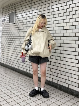 「CIAOPANIC TYPY（チャオパニックティピー）のアイテム（ブルゾン）」を使った、shihoさん（レディース・161cm）の秋コーディネート