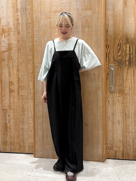 「アイテム（オールインワン・サロペット）」を使った、shihoさん（レディース・161cm）の夏コーディネート