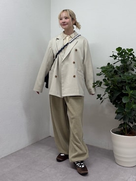 「CIAOPANIC TYPY（チャオパニックティピー）の:【KAIRI企画】エコBAG付きマルチウェイショルダーBAG（ショルダーバッグ、ブラック系）」を使った、shihoさん（レディース・161cm）の春コーディネート