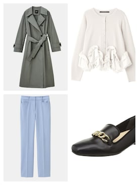 「PLST（プラステ）のアイテム（パンツ）」を使った、oooommmさん（レディース・164cm）の春コーディネート