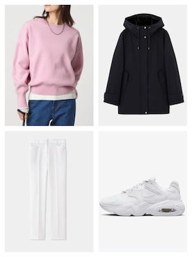 「アイテム（マウンテンパーカー）」を使った、oooommmさん（レディース・164cm）の秋コーディネート