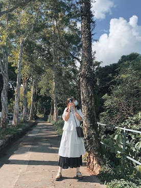 「ALTROSE（アルトローズ）の［ALTROSE/アルトローズ］シンシア A5 スクエア ショルダーバッグ（ショルダーバッグ）」を使った、cheee9896さん（レディース・164cm）の冬コーディネート