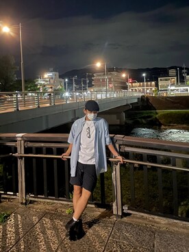 「京都河原町」｜wataru0502さん（メンズ・168cm）の夏コーディネート