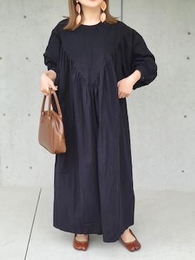 「INTER FACTORY（インターファクトリー）のアイテム（ワンピース/ドレス）」を使った、𝙵𝚞𝚞さん（レディース・158cm）の春コーディネート