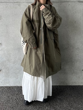 「M65」｜「アイテム（その他アウター）」を使った、𝙵𝚞𝚞さん（レディース・159cm）の冬コーディネート