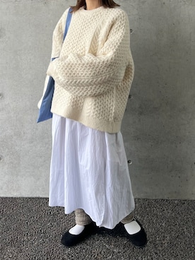 「INTER FACTORY（インターファクトリー）のアイテム（ワンピース/ドレス）」を使った、𝙵𝚞𝚞さん（レディース・159cm）の冬コーディネート