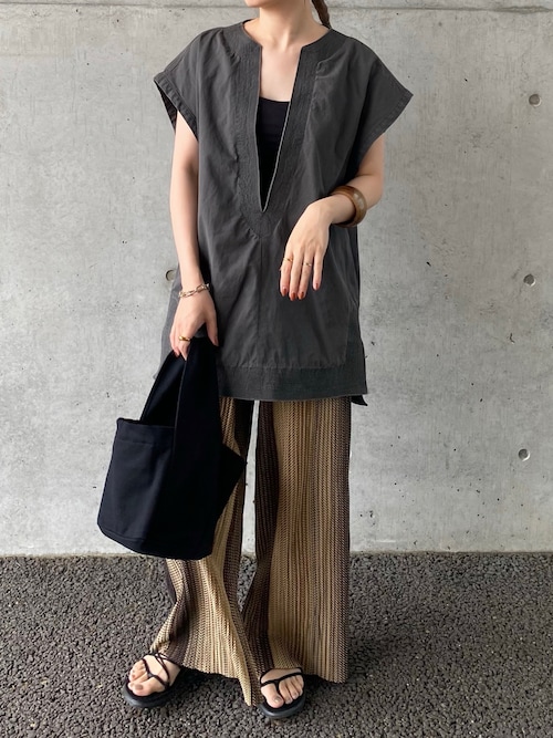 𝙵𝚞𝚞|TODAYFULのTシャツ/カットソーを使ったコーディネート - WEAR 【オンライン限定商品】 コットンキーネックプルオーバー TODAYFUL ベスト/ジレ