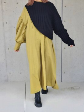 「INTER FACTORY（インターファクトリー）のアイテム（ワンピース/ドレス）」を使った、𝙵𝚞𝚞さん（レディース・158cm）の冬コーディネート