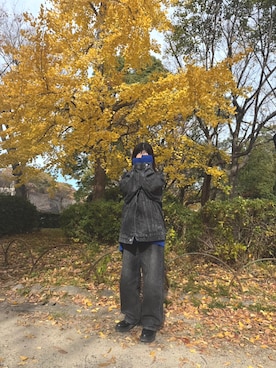 「カーブデニム」｜namichan5さん（レディース・154cm）の春コーディネート