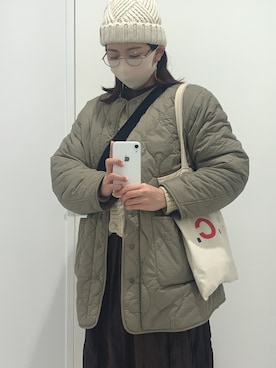「studio CLIP（スタディオクリップ）のアイテム（その他アウター）」を使った、sakさん（レディース・164cm）の冬コーディネート