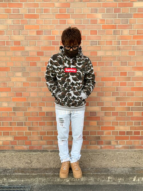 おじコーデ Supreme のパーカーを使ったコーディネート Wear