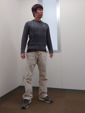 「Abercrombie&Fitch（アバークロンビーアンドフィッチ）のアイテム（パンツ）」を使った、gisaoさん（メンズ・171cm）の春コーディネート