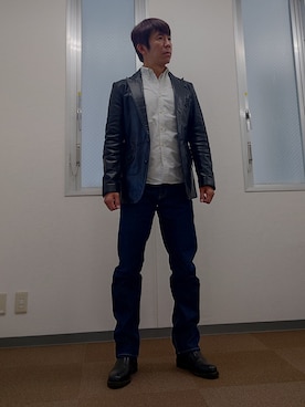 「TORNADO MART（トルネードマート）のアイテム（ジャケット/アウター）」を使った、gisaoさん（メンズ・171cm）の秋コーディネート