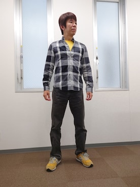 「BLACK LABEL CRESTBRIDGE（ブラックレーベル・クレストブリッジ）のアイテム（Tシャツ/カットソー）」を使った、gisaoさん（メンズ・171cm）の秋コーディネート