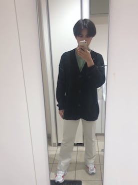「春カーディガン」｜나이도（ダイト）さん（メンズ・163cm）の春コーディネート