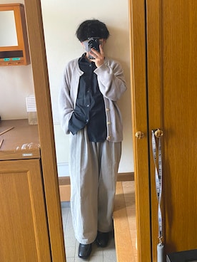 「ADRER（アドラー）のHigh sole leather heel boots/ハイソールレザーヒールブーツ（ブーツ）」を使った、taaaku46さん（メンズ・165cm）の秋コーディネート