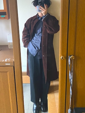 「ADRER（アドラー）のHigh sole leather heel boots/ハイソールレザーヒールブーツ（ブーツ）」を使った、taaaku46さん（メンズ・165cm）の秋コーディネート