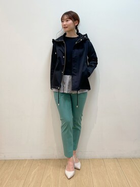 「153cm」｜「アイテム（ブルゾン）」を使った、maiさん（レディース・153cm）の春コーディネート