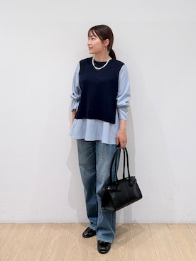 「INDIVI（インディヴィ）のアイテム」を使った、maiさん（レディース・153cm）の秋コーディネート
