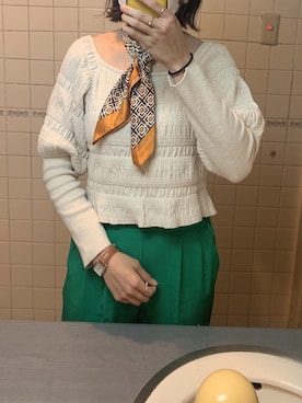 「洗面所」｜ぽんたさん（レディース・167cm）の春コーディネート