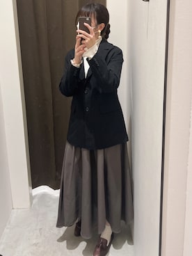 「ニコアンド」｜「アイテム（ワンピース/ドレス）」を使った、ぽんたさん（レディース・167cm）の春コーディネート
