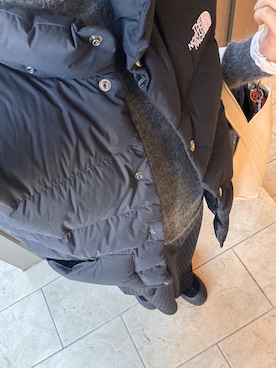 「アイテム（ダウンベスト）」を使った、まつさん（レディース・165cm）の冬コーディネート