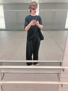 「アイテム（スリッポン）」を使った、megmixさん（レディース・171cm）の秋コーディネート