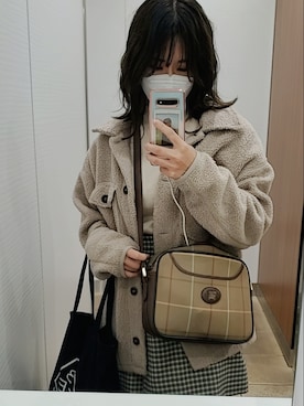 「179/WG（イチナナキュウダブルジー）のアイテム（ジャケット/アウター）」を使った、うゆさん（レディース・152cm）の冬コーディネート