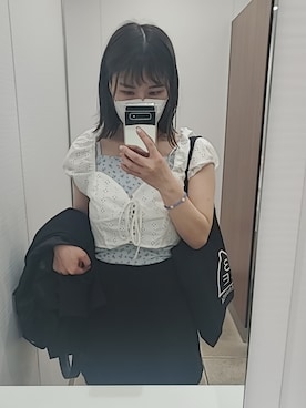 「WC（ダブル シー）のアイテム（キャミソール）」を使った、うゆさん（レディース・152cm）の夏コーディネート