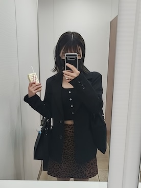 「GOGOSING（ゴゴシング）のアイテム（ジャケット/アウター）」を使った、うゆさん（レディース・152cm）の夏コーディネート