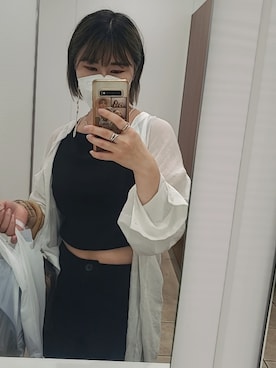 「merry jenny（メリージェニー）のアイテム（キャップ）」を使った、うゆさん（レディース・152cm）の夏コーディネート