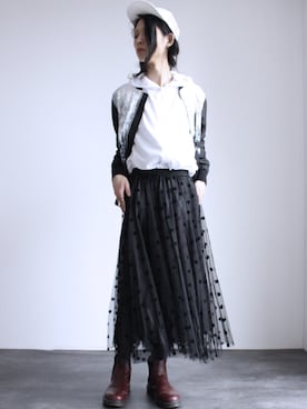「アイテム（MA-1）」を使った、ShotaroKonishiさん（メンズ・175cm）の秋コーディネート