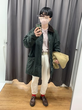 「AMBIDEX（アンビデックス）のアイテム（シューズ）」を使った、kcさん（レディース・157cm）の冬コーディネート