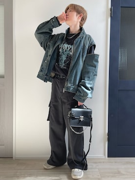 「FILA（フィラ）のアイテム」を使った、セイヤさん（メンズ・174cm）の秋コーディネート