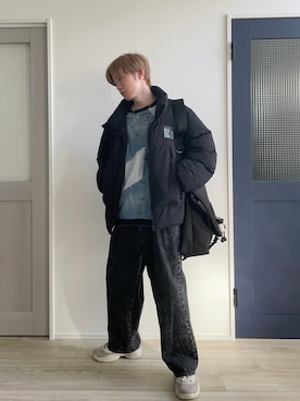 「アイテム（ダウンベスト）」を使った、セイヤさん（メンズ・174cm）の秋コーディネート