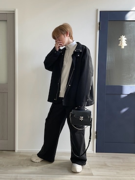 「アイテム（トレンチコート）」を使った、セイヤさん（メンズ・174cm）の秋コーディネート