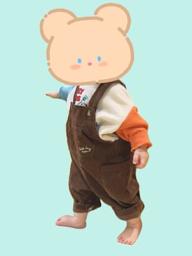 「アイテム（ママ＆ベビー）」を使った、とのとにどねさん（キッズ・70cm）の秋コーディネート