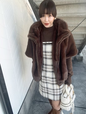 「アイテム（その他アウター）」を使った、chika@さん（レディース・162cm）の秋コーディネート