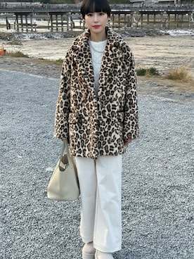 「HERMES（エルメス）のアイテム（バッグ）」を使った、chika@さん（レディース・162cm）の冬コーディネート