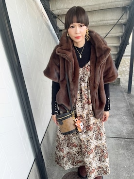 「ANAYI（アナイ）のアイテム」を使った、chika@さん（レディース・162cm）の秋コーディネート