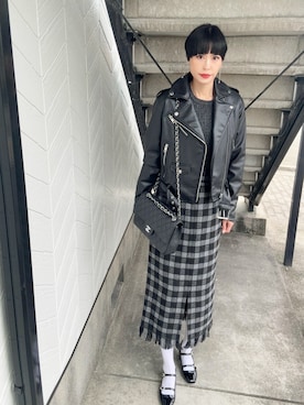 「アイテム（バレエシューズ）」を使った、chika@さん（レディース・162cm）の秋コーディネート